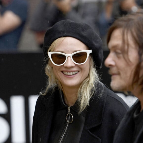 Diane Kruger et son compagnon Norman Reedus arrivent à l'hôtel "Marie Cristina" lors du 70ème Festival du Film de Saint-Sébastien, le 24 septembre 2022. © Future-Image via Zuma Press/Bestimage