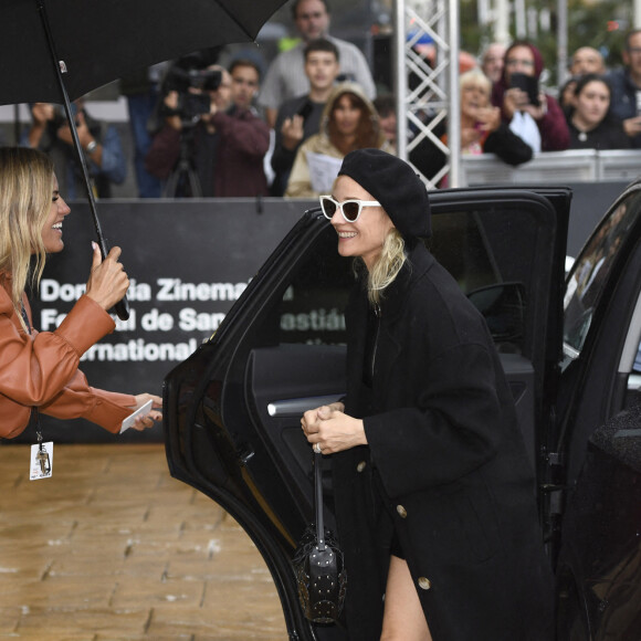 Diane Kruger arrive à l'hôtel "Marie Cristina" lors du 70ème Festival du Film de Saint-Sébastien, le 24 septembre 2022. © Future-Image via Zuma Press/Bestimage