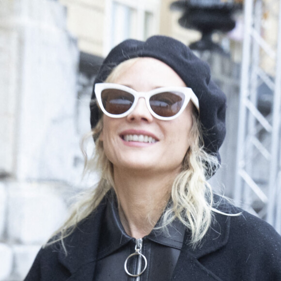 Diane Kruger arrive à l'hôtel "Marie Cristina" lors du 70ème Festival du Film de Saint-Sébastien, le 24 septembre 2022. 