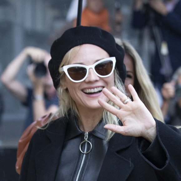 Diane Kruger arrive à l'hôtel "Marie Cristina" lors du 70ème Festival du Film de Saint-Sébastien, le 24 septembre 2022.