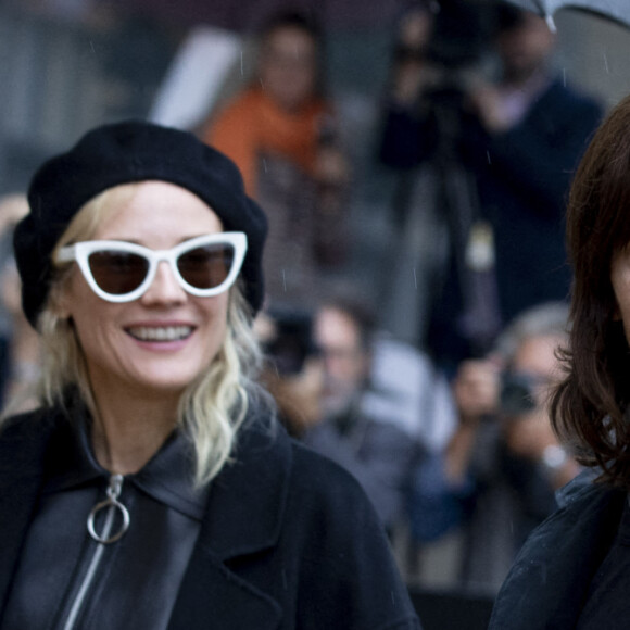 Diane Kruger et son compagnon Norman Reedus arrivent à l'hôtel "Marie Cristina" lors du 70ème Festival du Film de Saint-Sébastien, le 24 septembre 2022. 