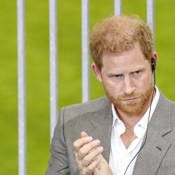 Le prince Harry et Meghan Markle participent à la conférence de presse des Invictus Games 2023 à Dusseldorf, Allemagne le 6 septembre 2022. © Imago / Panoramic / Bestimage 