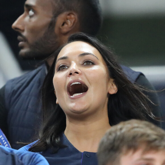 Valérie Bègue (Miss France 2008) dans les tribunes lors de la Ligue des nations opposant la France aux Pays-Bas, au Stade de France, à Saint-Denis, Seine Saint-Denis, France, le 9 septembre 2018. La France a gagné 2-1. © Cyril Moreau/Bestimage  Celebs attending the UEFA Nations League A group one match between France and Netherlands at Stade de France in Paris, France on September 9, 2018. France won 2-1.