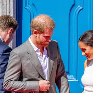 Le prince Harry, duc de Sussex et Meghan Markle, duchesse de Sussex, arrivent à l'hôtel de ville pour l'événement Invictus Games Dusseldorf 2023 One Year to Go, à Düsseldorf, Allemagne, le 6 septembre 2022. 