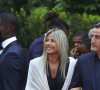 Christophe Galtier et sa femme arrivent à la 28ème cérémonie des trophées UNFP (Union nationale des footballeurs professionnels) au Pavillon d'Armenonville à Paris, France, le 19 mai 2019.