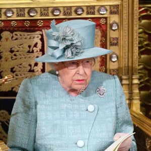 La reine Elisabeth II d'Angleterre - Arrivée de la reine Elizabeth II et discours à l'ouverture officielle du Parlement à Londres le 19 décembre 2019. Lors de son discours, la reine a dévoilé son plan décennal pour mettre à profit le Brexit et relancer le système NHS. 