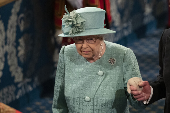 La reine Elisabeth II d'Angleterre - Arrivée de la reine Elizabeth II et discours à l'ouverture officielle du Parlement à Londres le 19 décembre 2019. Lors de son discours, la reine a dévoilé son plan décennal pour mettre à profit le Brexit et relancer le système NHS. 