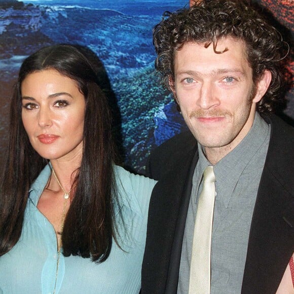 Archives : Monica Bellucci et Vincent Cassel à la première du film Le Pacte des Loups à Paris.