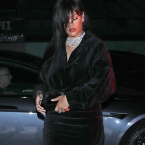 Rihanna a dîné au restaurant "Giorgio Baldi" à Santa Monica le 30 septembre 2022.