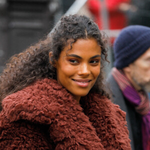 Tina Kunakey - Sorties du défilé prêt-à-porter printemps-été 2023 "Stella McCartney" lors de la fashion week de Paris le 3 octobre 2022. © Clovis / Veeren / Bestimage