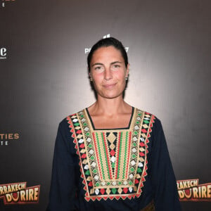 Exclusif - Alessandra Sublet au photocall de la soirée du grand gala du "Marrakech du Rire 2022" pour la 10ème édition au palais El Badiî à Marrakech, Maroc, le 18 juin 2022. © Rachid Bellak/Bestimage