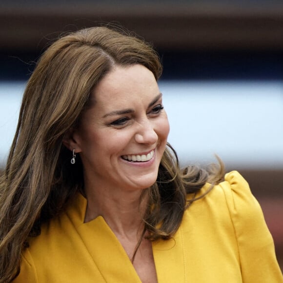 Catherine (Kate) Middleton, princesse de Galles, visitant la maternité du Royal Surrey County Hospital à Guildford, le 5 octobre 2022. 