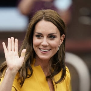 Catherine (Kate) Middleton, princesse de Galles, visitant la maternité du Royal Surrey County Hospital à Guildford, le 5 octobre 2022. 