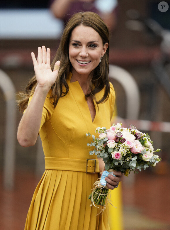 Catherine (Kate) Middleton, princesse de Galles, visitant la maternité du Royal Surrey County Hospital à Guildford, le 5 octobre 2022. 