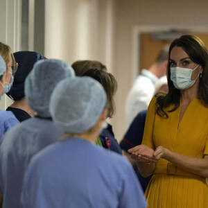 Catherine (Kate) Middleton, princesse de Galles, visitant la maternité du Royal Surrey County Hospital à Guildford, le 5 octobre 2022. 