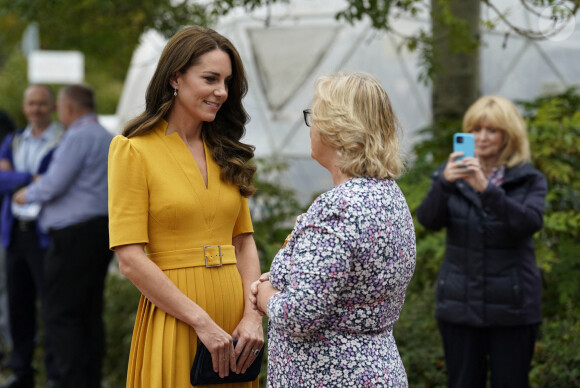 Catherine (Kate) Middleton, princesse de Galles, visitant la maternité du Royal Surrey County Hospital à Guildford, le 5 octobre 2022. 