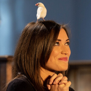 Exclusif - Elsa Esnoult - Enregistrement de l'émission "Animaux Stars", présentée par B.Montiel et diffusée le 8 octobre à 17h30 sur Animaux TV © Jérémy Melloul / Bestimage 