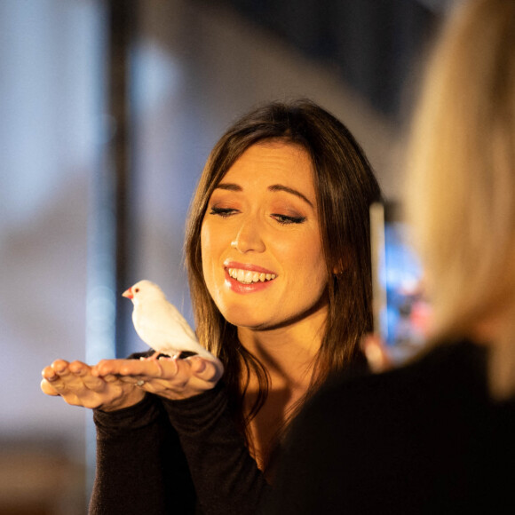 Exclusif - Elsa Esnoult - Enregistrement de l'émission "Animaux Stars", présentée par B.Montiel et diffusée le 8 octobre à 17h30 sur Animaux TV © Jérémy Melloul / Bestimage 