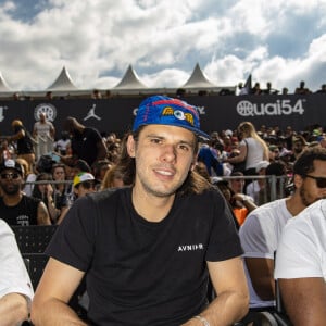 Exclusif - Orelsan - Personnalités lors de l'événement "Quai 54 World Streetball Championship" sur la pelouse de la rue de Suffren à Paris, France. Le 22 juin 2019. © Pierre Perusseau / Bestimage 