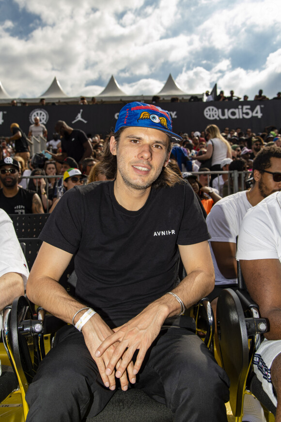 Exclusif - Orelsan - Personnalités lors de l'événement "Quai 54 World Streetball Championship" sur la pelouse de la rue de Suffren à Paris, France. Le 22 juin 2019. © Pierre Perusseau / Bestimage 