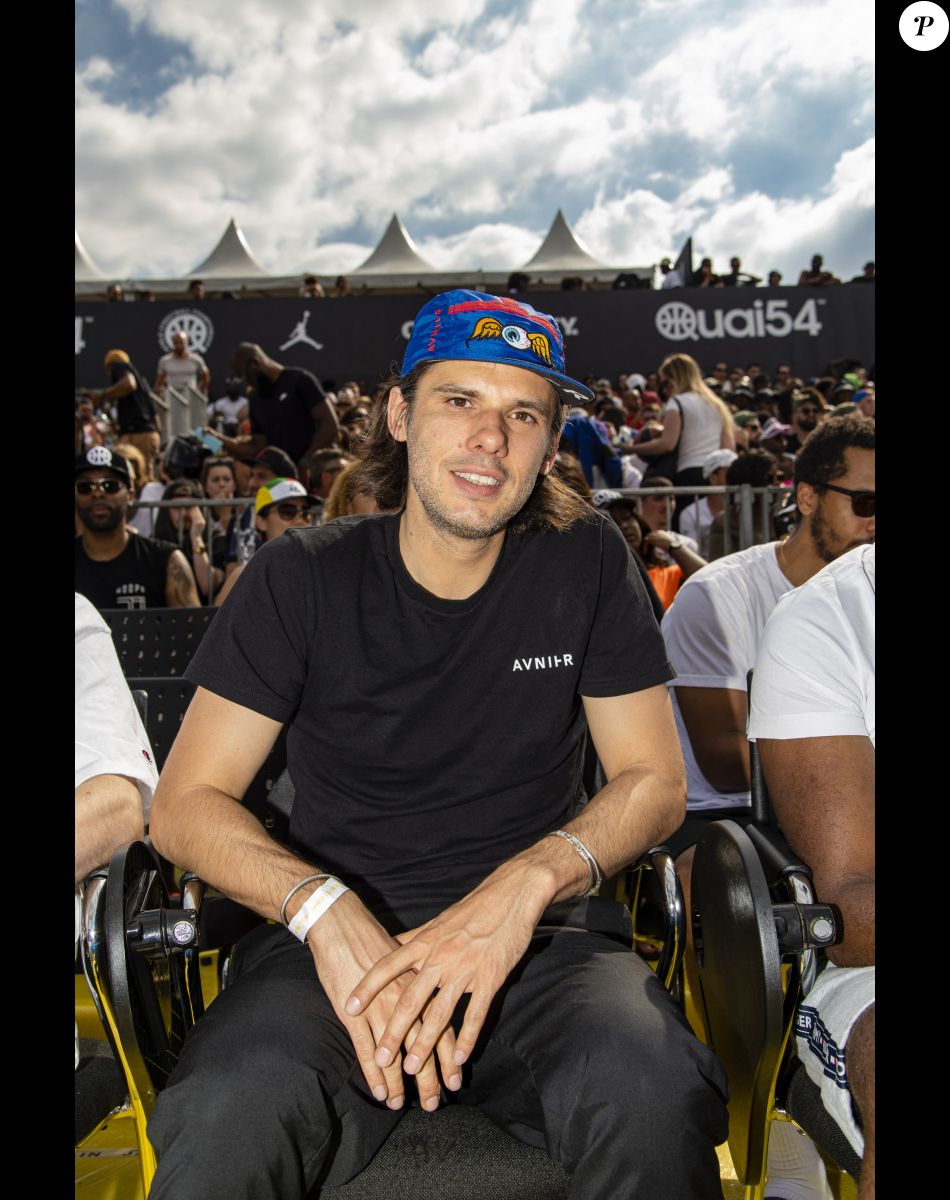 Exclusif - Orelsan - Personnalités lors de l'événement "Quai 54 World Streetball Championship" sur la pelouse de la rue de Suffren à Paris, France. Le 22 juin 2019. © Pierre Perusseau / Bestimage
