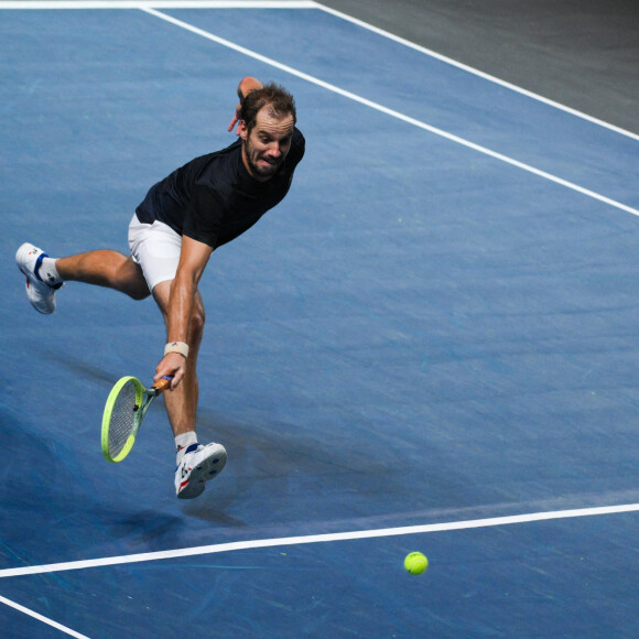 Richard Gasquet - D.Thiem a battu R.Gasquet 6-3, 7-6 [3]) lors de l'Open de Moselle à Metz, le 21 septembre 2022. © Mao / Panoramic / Bestimage