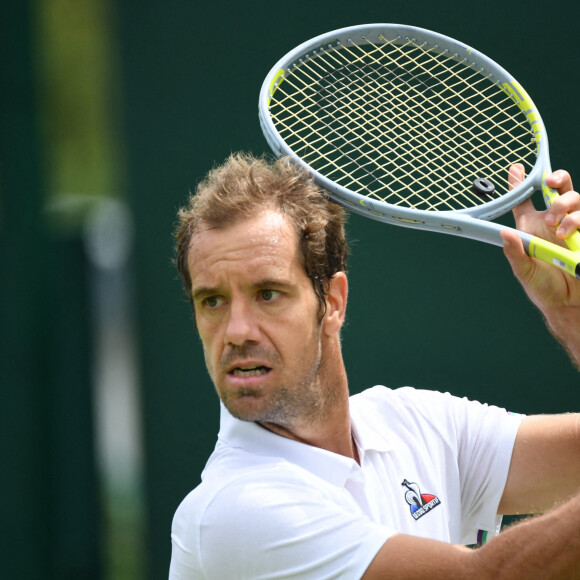 Richard Gasquet lors du tournoi de tennis Wimbledon 2022, le 30 juin 2022.