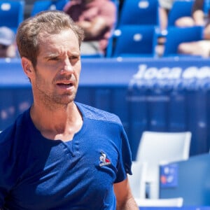 Le français Richard Gasquet participe à l'Open Sopra Steria à Villeurbanne, France, le 10 juin 2022. © Sandrine Thesillat/Panoramic/Bestimage