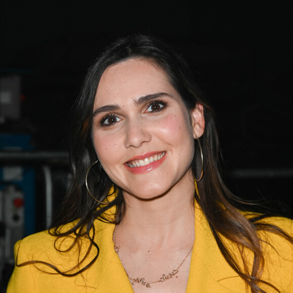 Joyce Jonathan - Backstage - Enregistrement de l'émission "Les stars chantent pour le Sidaction - 40 ans de chansons de Céline Dion" au Palais des Sports à Paris. Le 16 mars 2022 © Cyril Moreau-Coadic Guirec / Bestimage.