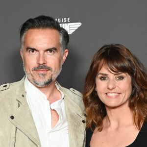 Faustine Bollaert et son mari Maxime Chattam - Avant-première du film "Top Gun Maverick" à l'UGC Normandie à Paris le 19 mai 2022. © Coadic Guirec/Bestimage