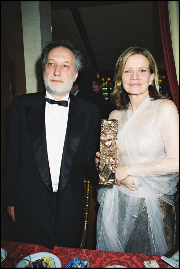 François Berléand, César du Meilleur Second Rôle pour 'Ma petite entreprise' et Nicole Garcia en 2000