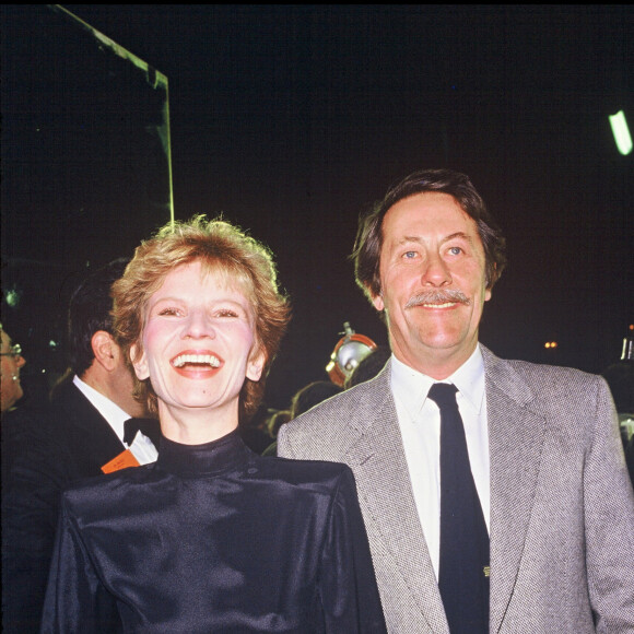 Nicole Garcia et Jean Rochefort à la cérémonie des César 1985