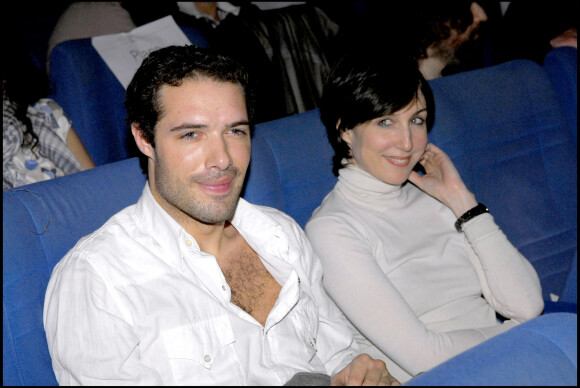 Elsa Zylberstein et Nicolas Bedos - Avant-première du film Génération 68 à l'Arlequin à Paris en 2008