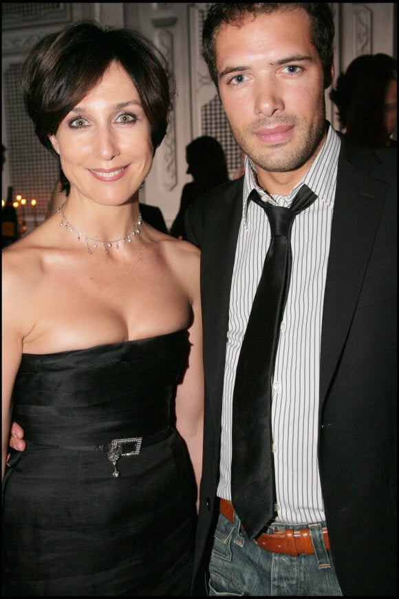 Elsa Zylberstein et Nicolas Bedos - Soirée pour l'anniversaire de Christian Dior à Pairs en 2007
