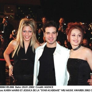 Karin, Mario et Jessica de la Star Academy au NRJ Music Awards 2002 à Cannes.