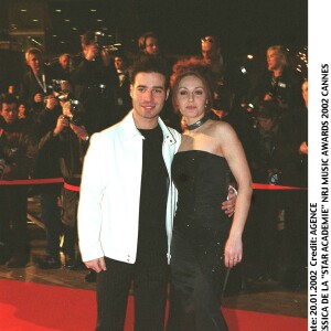 Mario et Jessica de la "Star Academy" au NRJ Music Awards en 2002. Cannes.