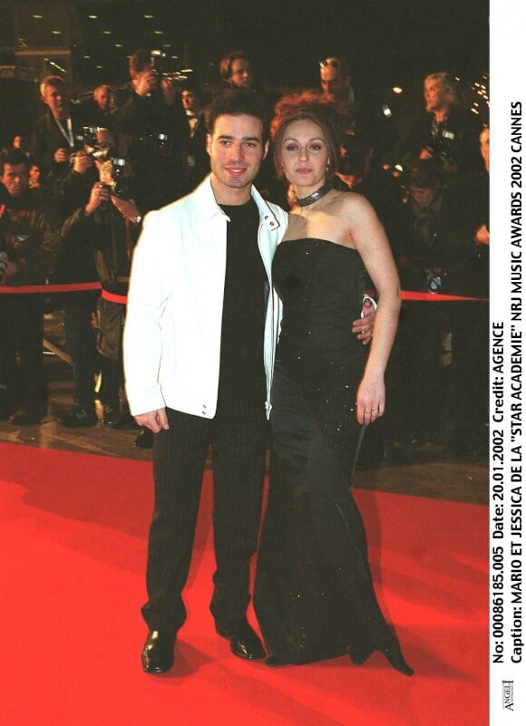 Mario et Jessica de la "Star Academy" au NRJ Music Awards en 2002. Cannes.