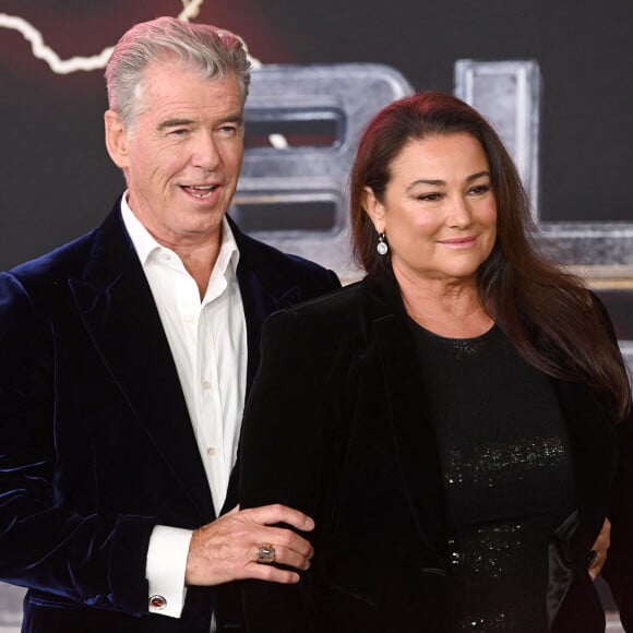 Pierce Brosnan et sa femme Keely Shaye Smith à l'avant-première du film "Black Adam" à New-York.