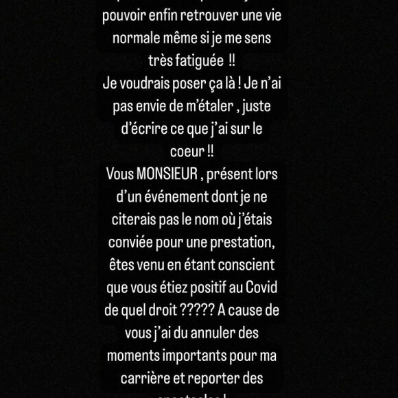Chimène Badi règle ses comptes sur Instagram