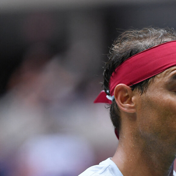 Rafael Nadal face à Francis Tiafoe (4/6 - 6/4 - 4/6 - 3/6) lors du tournoi de l'US Open de New York, le 5 septembre 2022. 