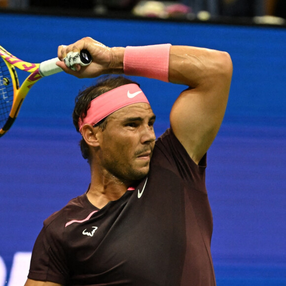 Rafael Nadal bat R.Gasquet (6-0, 6-1, 7-5) au troisième tour de l'US Open au USTA Billie Jean King National Tennis Center à New York City, New York, Etats-Unis, le 3 septembre 2022. 