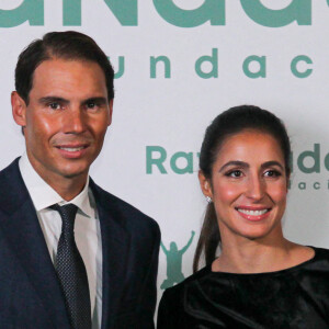 Rafael Nadal, fondateur de Rafa Nadal Foundation et Xisca Perello, directrice générale de Rafa Nadal Foundation - Rafael Nadal fête le 10 ème anniversaire de son association "RafaNadal Foundation" au Consulat italien à Madrid, le 18 novembre 2021. 