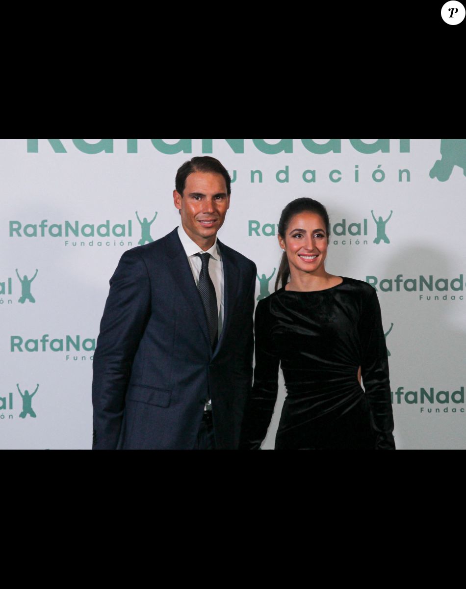 Rafael Nadal, fondateur de Rafa Nadal Foundation et Xisca Perello, directrice générale de Rafa Nadal Foundation - Rafael Nadal fête le 10 ème anniversaire de son association "RafaNadal Foundation" au Consulat italien à Madrid, le 18 novembre 2021.