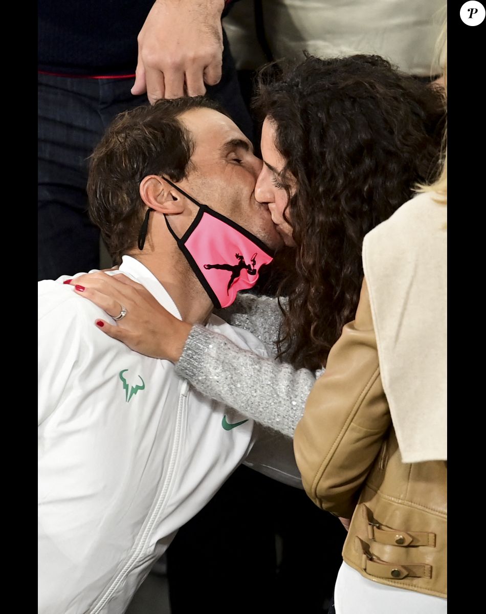 Xisca Perello, la femme de Rafael Nadal - Rafael Nadal remporte la finale homme des internationaux de France de Roland Garros à Paris le 11 octobre 2020. © JB Autissier / Panoramic / Bestimage