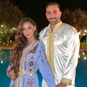 Adil Rami et Léna Guillou en vacances au Maroc.
