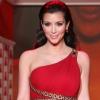 Kim Kardashian lors d'un défilé spécial robes rouges à New York le 11 février