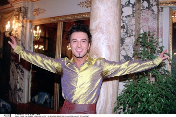 Tarkan - Veille des "World Music Awards" à Monaco en 1999. Les artistes se sont présentés à la presse