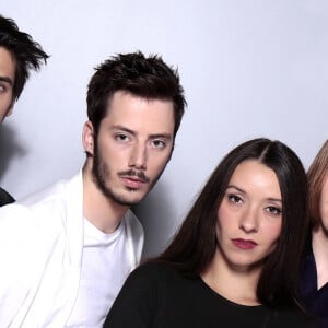 Le groupe Minuit avec Raoul Chichin et sa soeur Simone Ringer (les enfants de Catherine Ringer et Fred Chichin du groupe Les Rita Mitsouko), membres du groupe Minuit. 