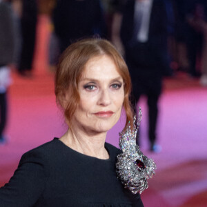 Isabelle Huppert - Première du film "L'ombra di Caravaggio" lors de la 16e édition du Festival du Film de Rome, le 18 octobre 2022. © Mario Cartelli/SOPA Images via Zuma Press/Bestimage