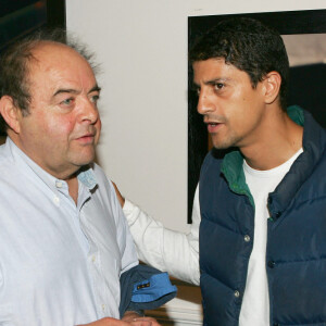 Jacques Villeret, Saïd Taghmaoui - Vernissage de l'exposition photo d'Eric Cantona et Richard Aujard à la Galerie M. Paris.